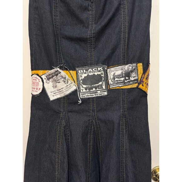 BISOU BISOU MICHELLE BOHBOT SPECIAL EDITION DENIM NATTY REBEL SKIRT size 2 - Picture 5 of 10